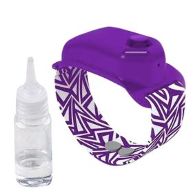 Various styles of hand sanitizer bracelet (Option: Purple with a bottle)