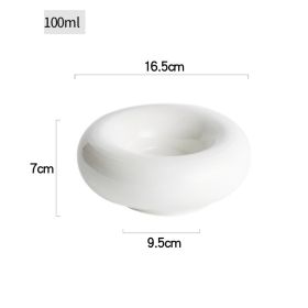 The New Artistic Conception Insulation Dish Ceramic Personality (Option: 6.5inch-White)